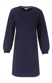 Tenderness Nachthemd  Fleece  Marine Lange Mouw