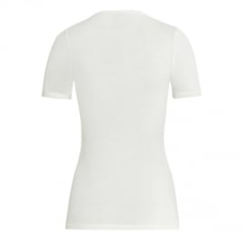 Wollen Dames Shirt Korte Mouw met Kant