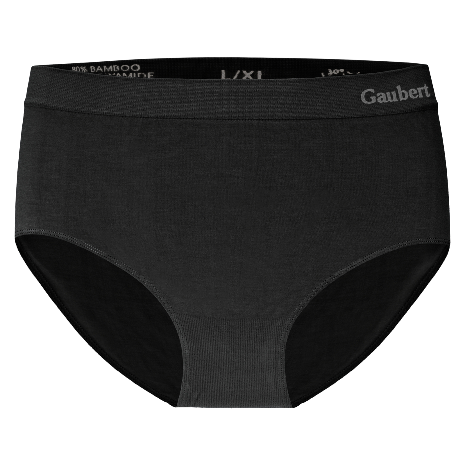 Gaubert Dames Bamboe Midi Slip Zwart 6-Pak