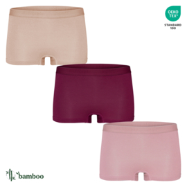 Benyson Bamboe Boxer Dames 3-pak Mix