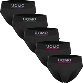 Uomo Slip Heren Zwart Microfiber Naadloos 10-pak