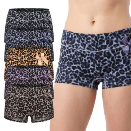 Fine Woman Dames Short Tijgerprint 5-pak