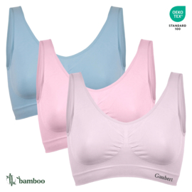 Naadloze Bamboe BH met Pads Gaubert 3-pak