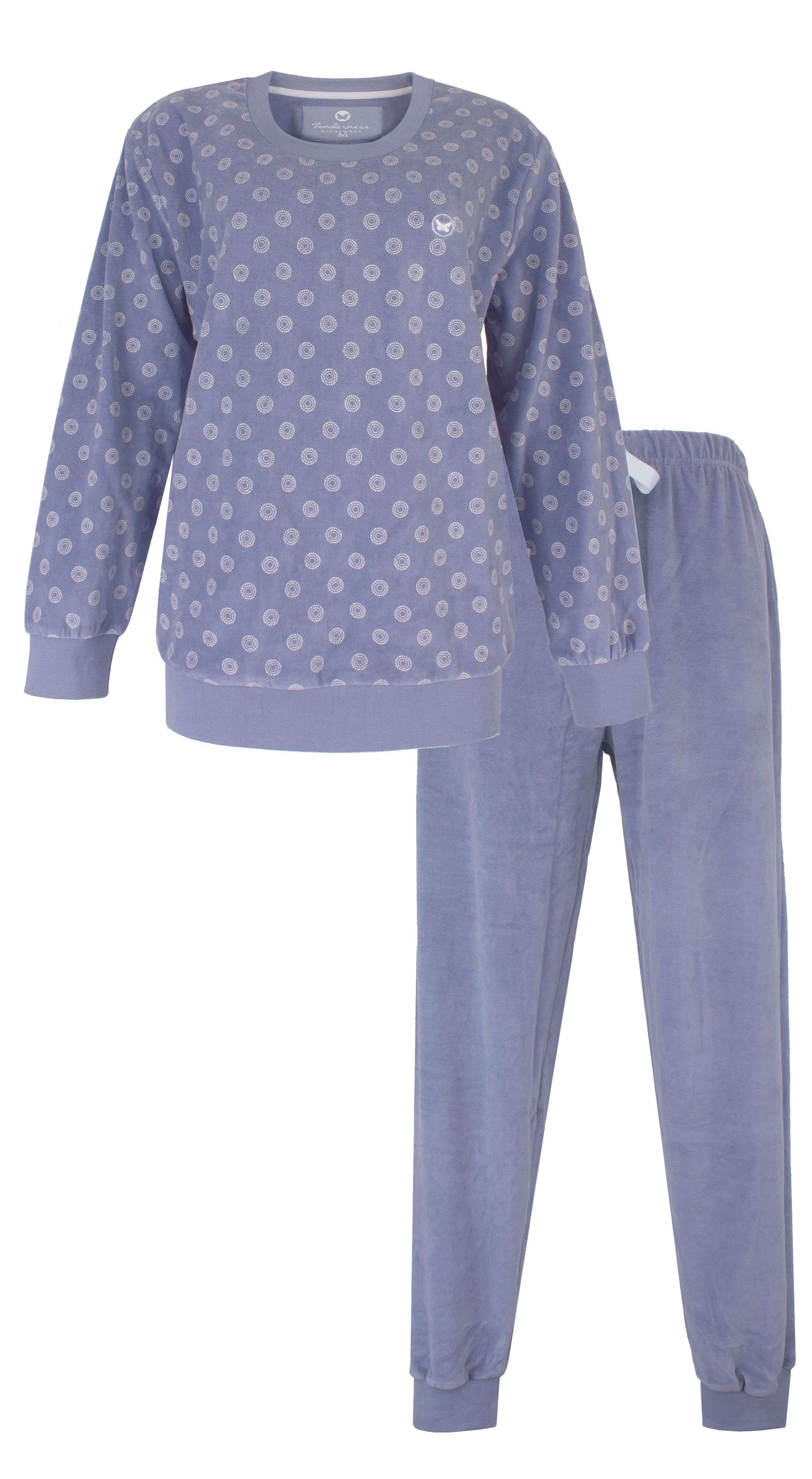Tenderness Dames Pyjama Velours Lila