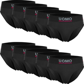 Uomo Slip Heren Zwart Microfiber Naadloos 10-pak