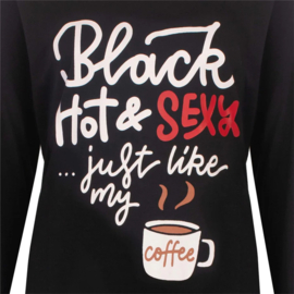 Bigshirt Lange Mouw Zwart Temptation