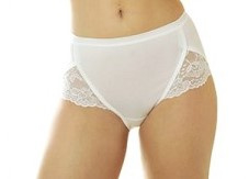 J&C Dames Taille Slip Katoen met Kant