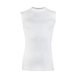 Elastisch Katoen Mouwloos Shirt Hoge Boord Beeren
