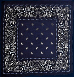 Blauwe Boerenzakdoek 63X63 cm