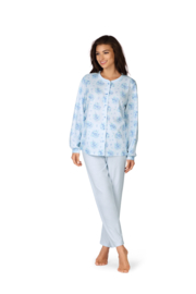 COMTESSA DOORKNOOP DAMES  PYJAMA HOGERE HALS