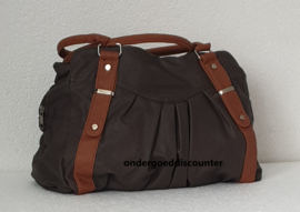 BRUINE HANDTAS SCHOUDERTAS