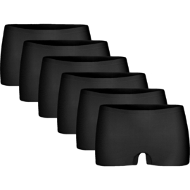 Invisible Short Gaubert Dames Zwart 6-Pak