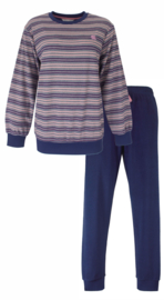 Badstof Dames Tenderness Pyjama Blauw