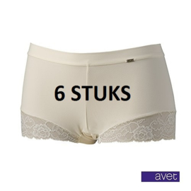 Avet 38867 Dames Short met Kant 6 Stuks