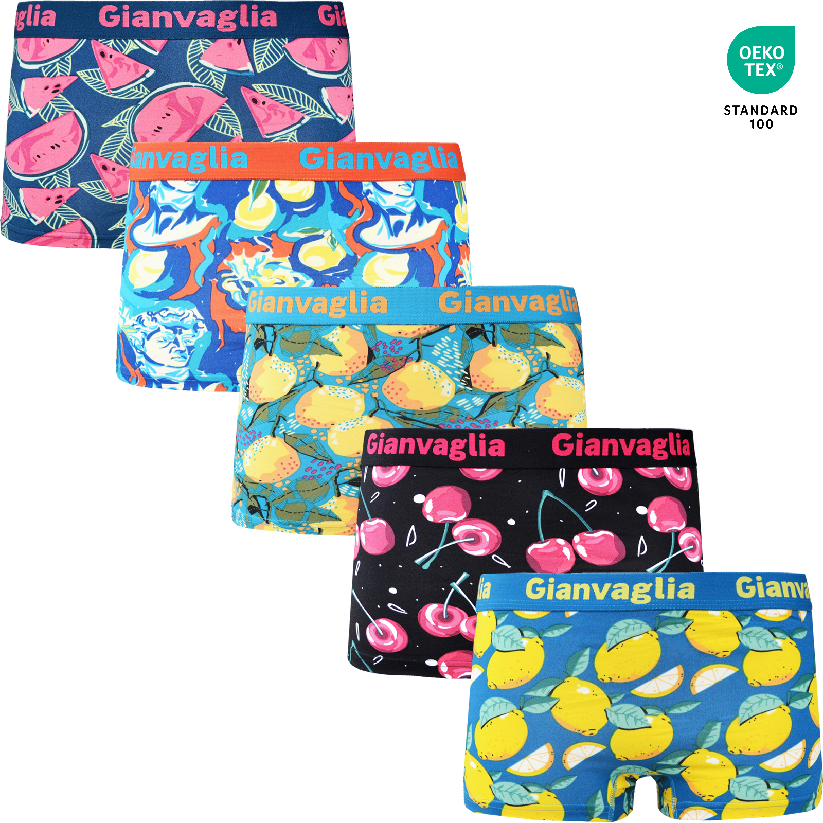 Gianvaglia Dames Boxer Soft Cotton 5-PAK
