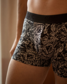 Heren Set Short 18102 Blad Zwart