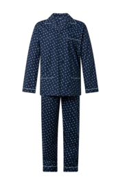 DOORKNOOP HEREN PYJAMA KATOEN GENTLEMEN MARINE