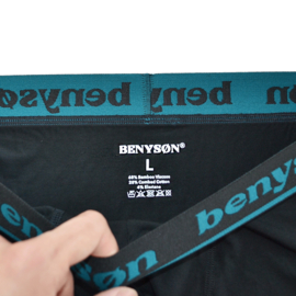 Benyson Bamboe Boxershort zwart 3-pak