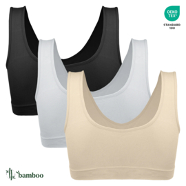 Naadloze Bamboe BH met Pads Gaubert 3-pak