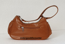 KLEINE HANDTAS COGNAC