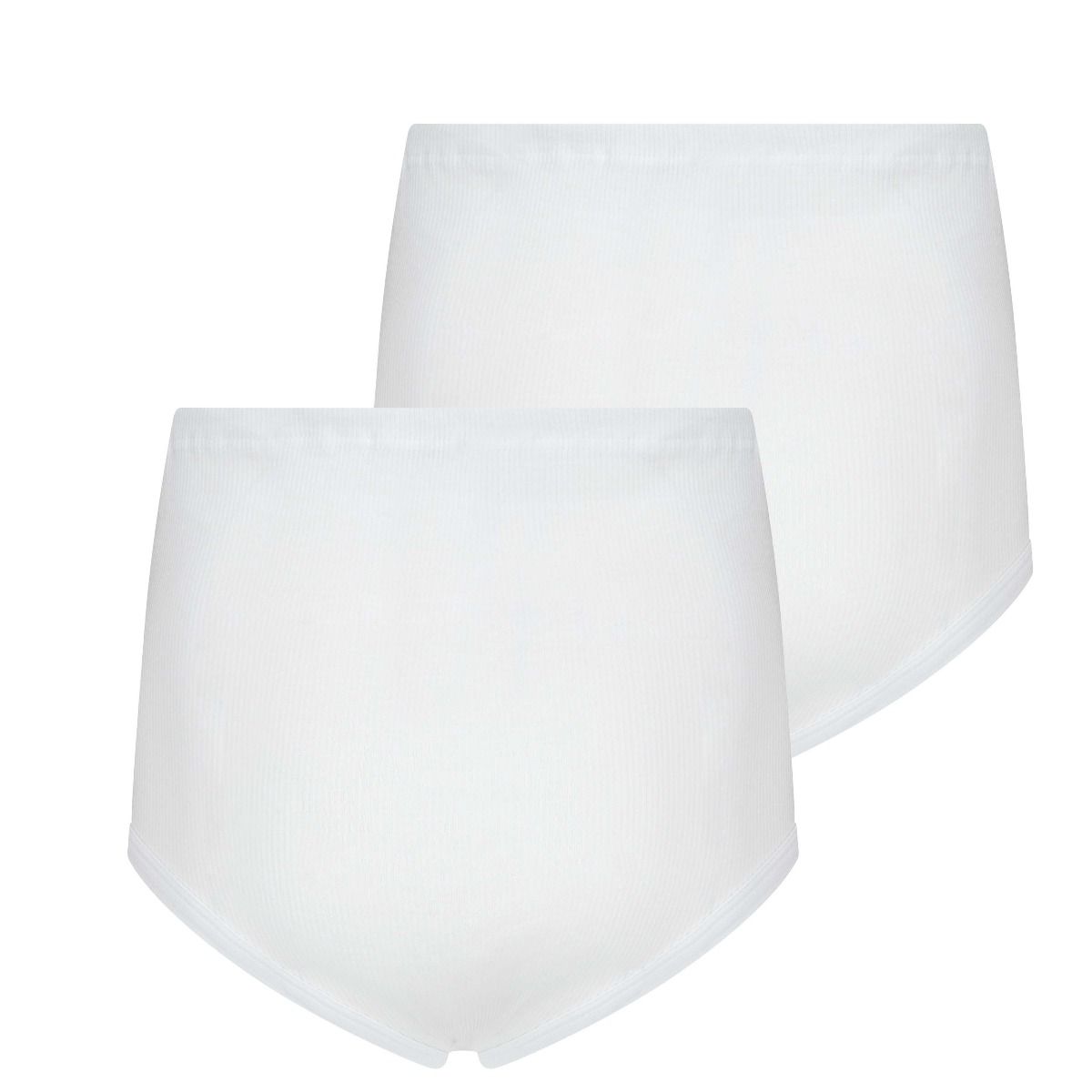 Startex Heren Slip Hoog Wit met Rib 2-Pak