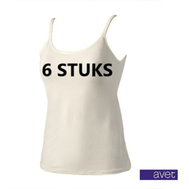 AVET 70191 DAMES TOP SMALLE BAND 6 STUKS