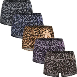 Fine Woman Dames Short Tijgerprint 5-pak