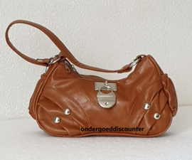 KLEINE HANDTAS COGNAC