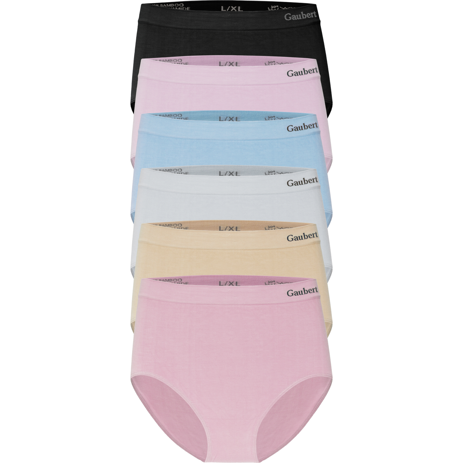 Gaubert Dames  Hoge Taille Slip Bamboe 6-Pak