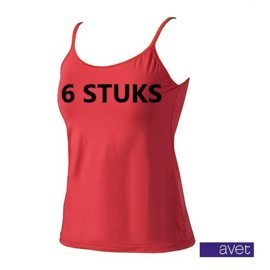 AVET 70191 DAMES TOP SMALLE BAND 6 STUKS