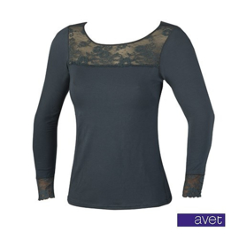 AVET 77896 DAMES SHIRT LANGE MOUW TENCEL