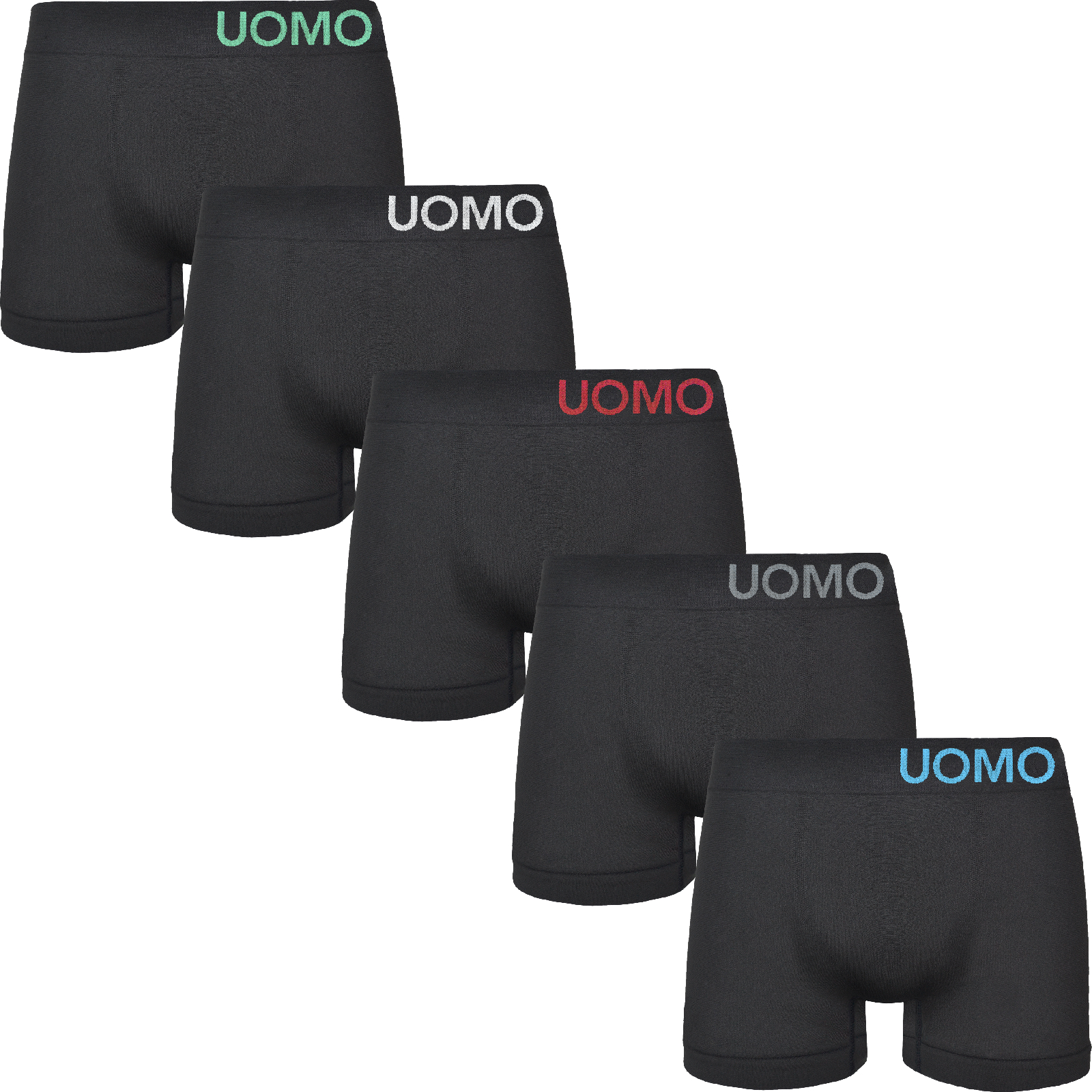 Uomo Basic Microfiber Boxers Zwart 10-Pak