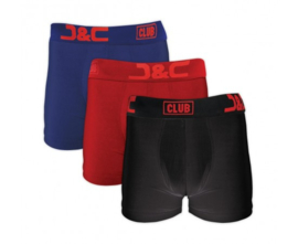 J&C Heren Boxer Microfiber 3-PAK