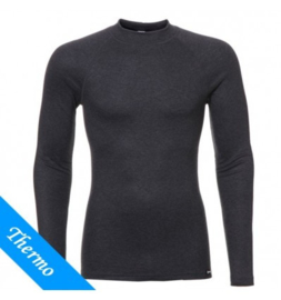 Ten Cate Thermo Shirt Heren Antraciet Lange Mouwen Turtle Neck