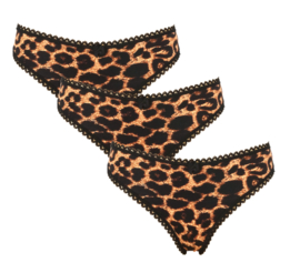 J&C Dames String Tijgerprint