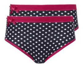 TEN CATE MEISJES SHIRT BREDE BANDJES DOTS