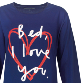 Temptation Dames Bigshirt Lange Mouw Donker blauw
