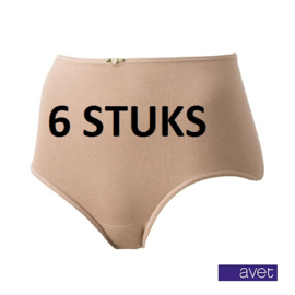 Dames Taille Slip AVET 3167 Hoog 6 Stuks