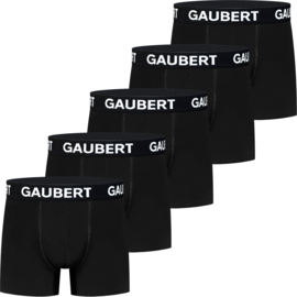 Gaubert Boxershort Heren Zwart 5-Pak