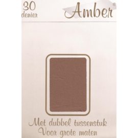 Amber Panty 30 DEN met Dubbel Tussenstuk