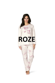 DAMES PYJAMA ROZE MET TULP DESIGN