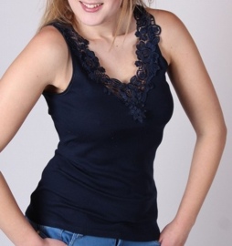 Toker Collection Dames Hemd Kant