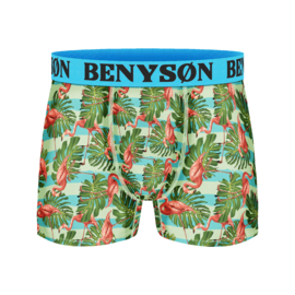 Benyson Viscose Boxer Heren Animal 5-pak