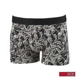 Heren Set Short 18102 Blad Zwart