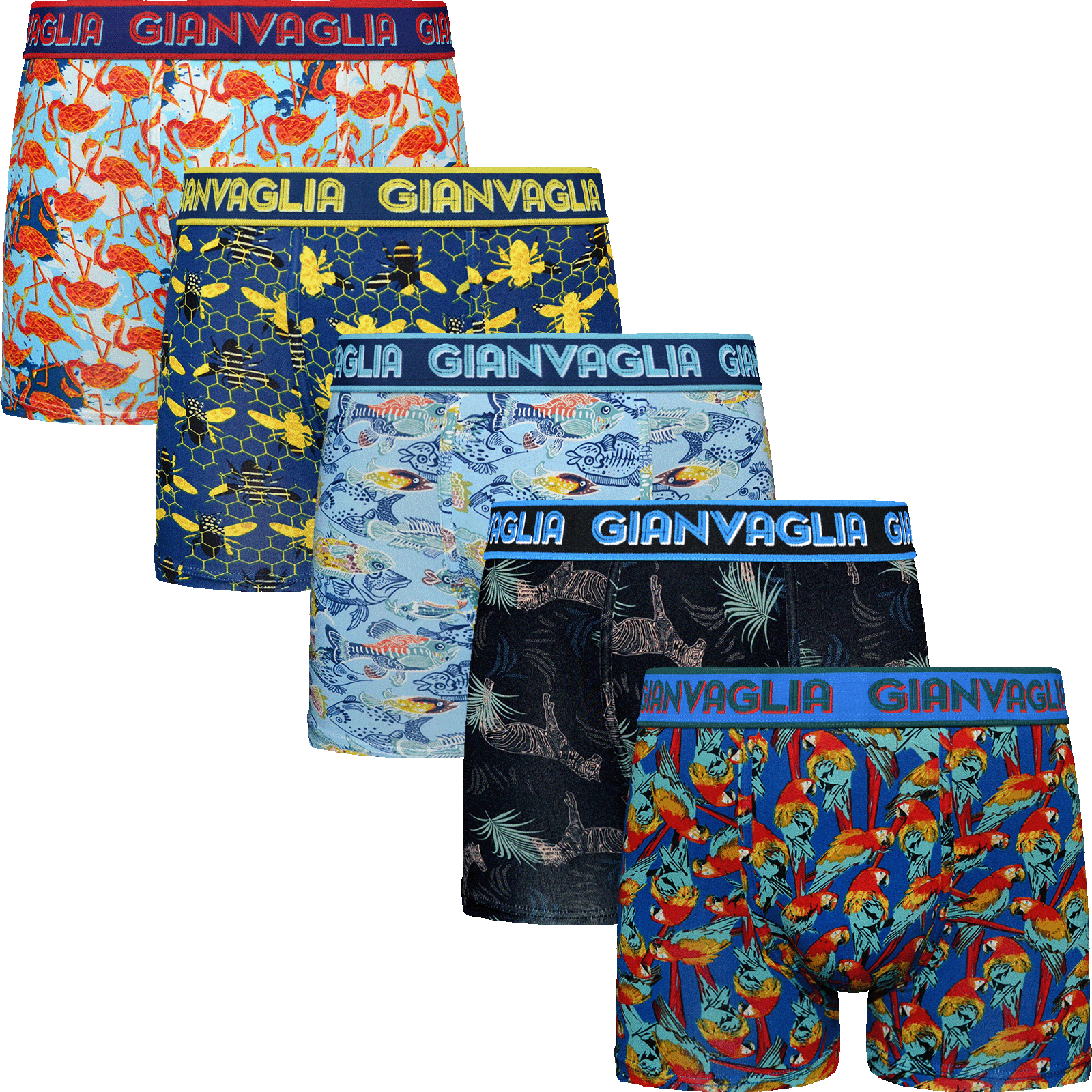 Gianvaglia Boxershort Heren 5-Pak Dieren