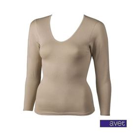 Avet 7728 Dames Shirt Lange Mouw Katoen