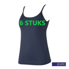 AVET 70191 DAMES TOP SMALLE BAND 6 STUKS