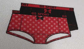 GS Sport Meisjes Boxershort Strikje 2-Pak