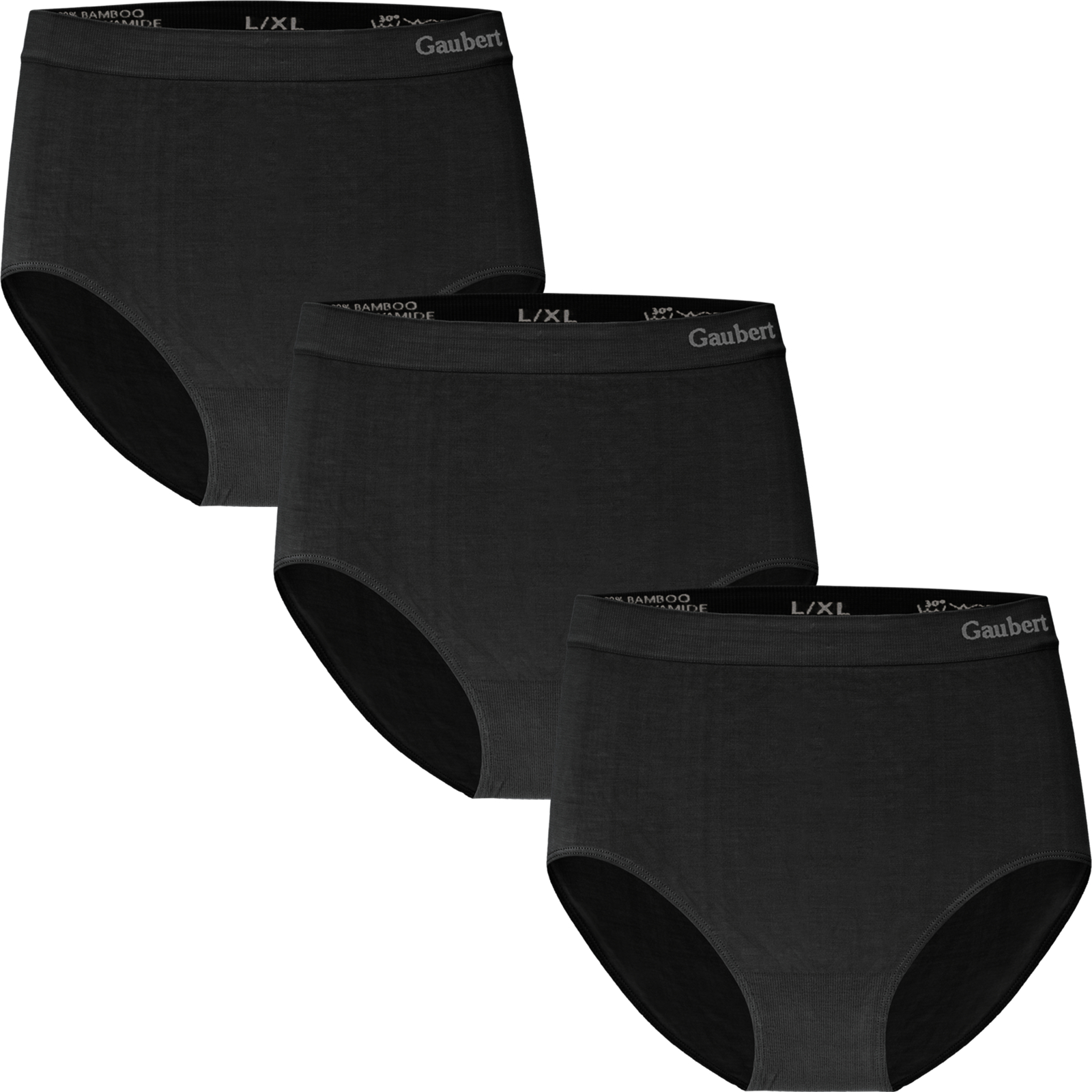 Gaubert Taille Slip Bamboe Dames Zwart