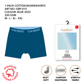 Gaubert Heren Boxer Premium Katoen Blue